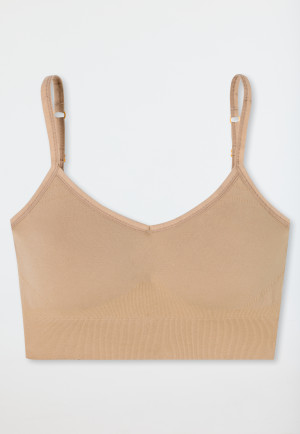 Bustier seamless removable pads maple - Casual Seamless