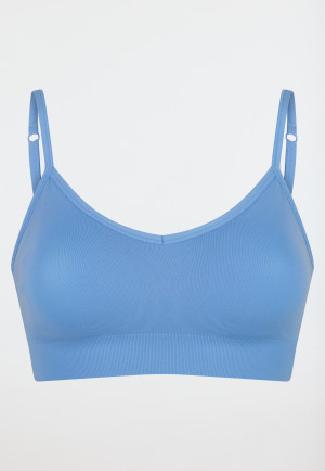 Bustier seamless removable pads light blue - Casual Seamless