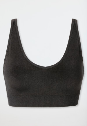 Soft bra seamless removable pads black- Classic Seamless