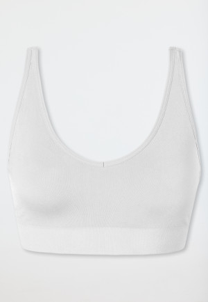 Soft bra seamless removable pads white - Classic Seamless