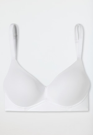 Reggiseno morbido con coppa Medium Support bianco - Unique Micro