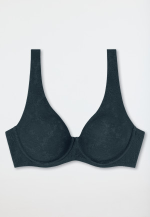 Beugelbeha voorgevormde cups en spacer voering donkerblauw - Air