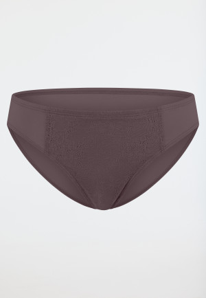 Slip rio in pizzo opaco malva - Air