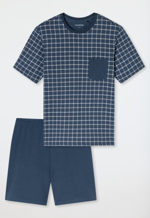 Short pyjamas with patterned chest pocket air - Comfort Essentials