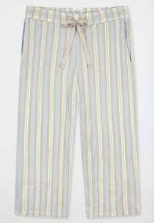 3/4-long lounge pants modal stripes multicolor - Mix+Relax