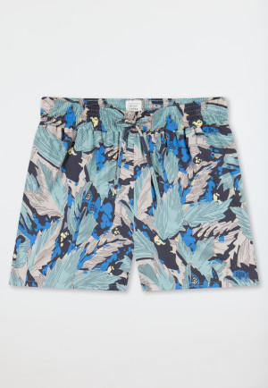 Loungehose kurz Viskose multicolor bedruckt - Mix+Relax