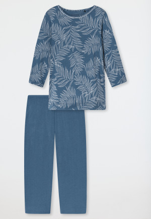 Schlafanzug 3/4-lang atlantikblau - Comfort Nightwear