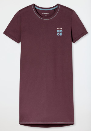 Camicia da notte a maniche corte color cacao - Casual Essentials