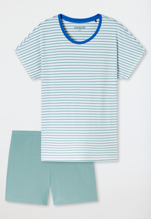 Schlafanzug kurz jade- Casual Essentials
