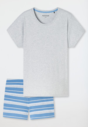 Pyjama court bleu clair - Casual Essentials