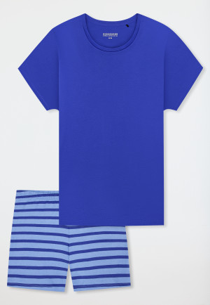 Pyjama korte streepjes royal - Casual Essentials