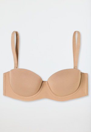 Bandeau bra with cup High Support maple - Unique Micro