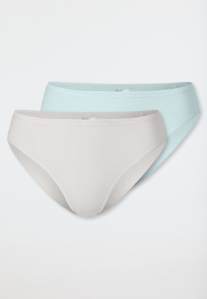 Tai-Slips 2er-Pack sand/mint - Modal Essentials
