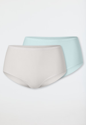 Midi-Slips 2er-Pack sand/mint - Modal Essentials