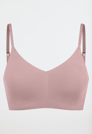 Bustier microvezel uitneembare pads zacht roze - Invisible Soft