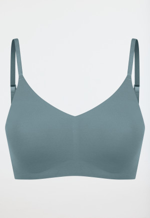Bustier Mikrofaser herausnehmbare Pads mineral - Invisible Soft