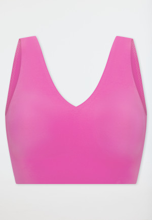 Bustier Mikrofaser herausnehmbare Pads fuchsia - Invisible Soft