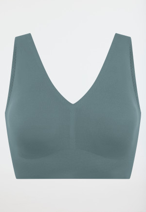 Bustier Mikrofaser herausnehmbare Pads mineral - Invisible Soft