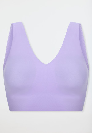 Bustier Mikrofaser herausnehmbare Pads zartlila - Invisible Soft