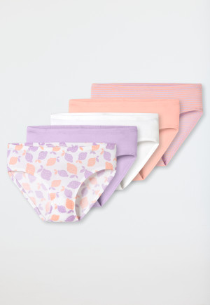 Lot de 5 culottes rayures citron multicolores - 95/5