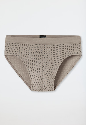 Minislip Fine Interlock clay red patterned - Fine Interlock
