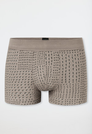 Striped clay red shorts - Fine Interlock