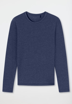 Maglietta a manica lunga unisex blu scuro - Active