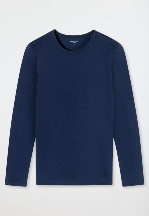 Shirt langarm unisex wärmend dunkelblau - Thermo