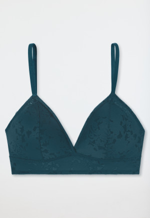 BH bügelfrei herausnehmbare Pads petrol - Modern Lace