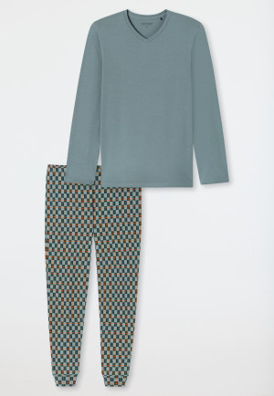 Pyjamas long pyjamas with mineral cuffs - Casual Essentials