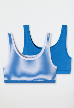 Bustiers 2-pack stripes blue - 95/5