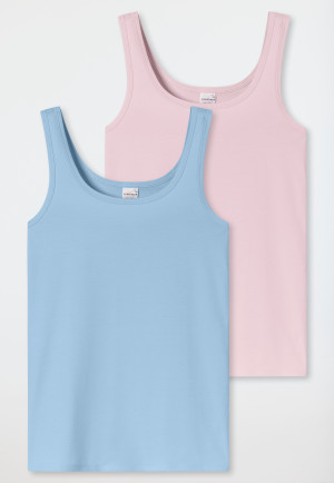 Tops 2-pack blue/ pink - 95/5