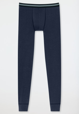lange onderbroek Organic Cotton donkerblauw - 95/5