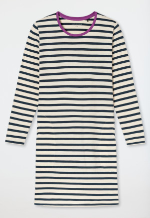 Nachthemd met lange mouwen, met streepjes, Seasalt - Casual Essentials