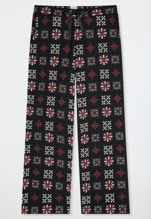 Pantaloni lunghi Ornament nero - Mix+ Relax