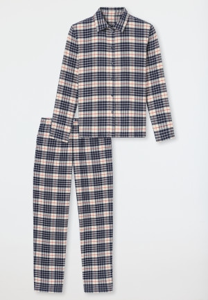Pyjama lang Flanell multicolor kariert - Family