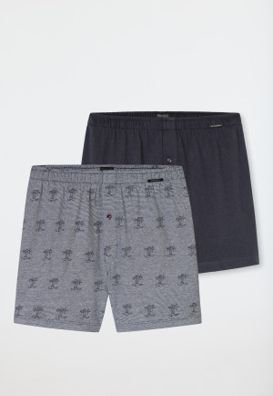 Boxershorts set van 2 jersey effen patroon - Boxershorts multipacks