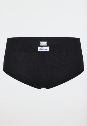 Panty Feinripp schwarz - Revival Paula