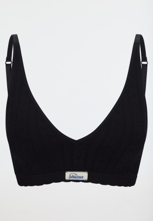 Bustier Ajourée seamless schwarz - Revival Alma