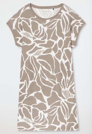 Nachthemd kurzarm Interlock clay - Modern Nightwear