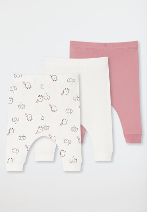 Pantaloni lunghi confezione da 3 pezzi a costine sottili multicolore - Bebè