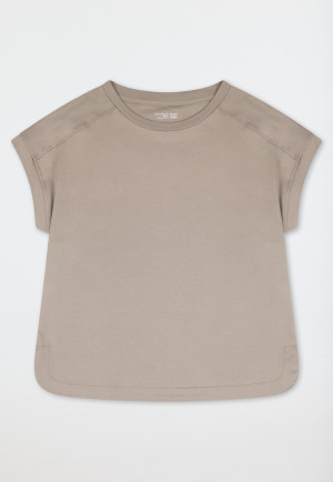 Shirt korte mouw gemerceriseerd interlock clay - Mix+ Relax