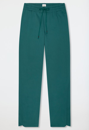 Pants long mercerised interlock green - Mix+Relax
