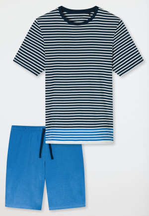 Schlafanzug kurz Ringel aquarium - Casual Nightwear