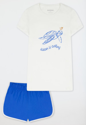 Short pyjamas turtle white - Nightwear