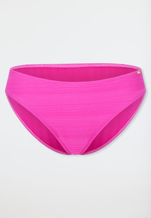 Bikini briefs jersey stripes fuschia - aqua