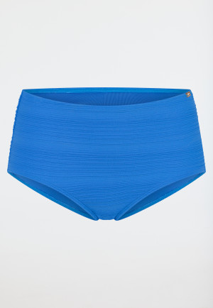 Bikini panty jersey recycled stripes aquarium - Aqua