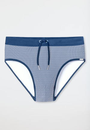 Badehose Wirkware blau gemustert - Aqua