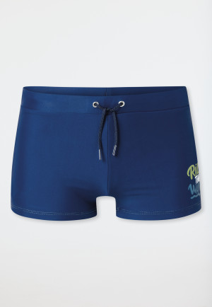 Zwembroeken gebreide stof SPF40+ schoolsport navy - Aqua