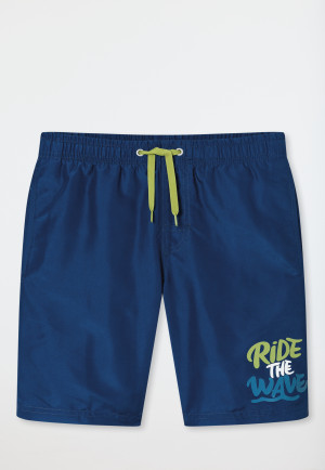 Zwemshorts geweven stof SPF40+ navy - Aqua